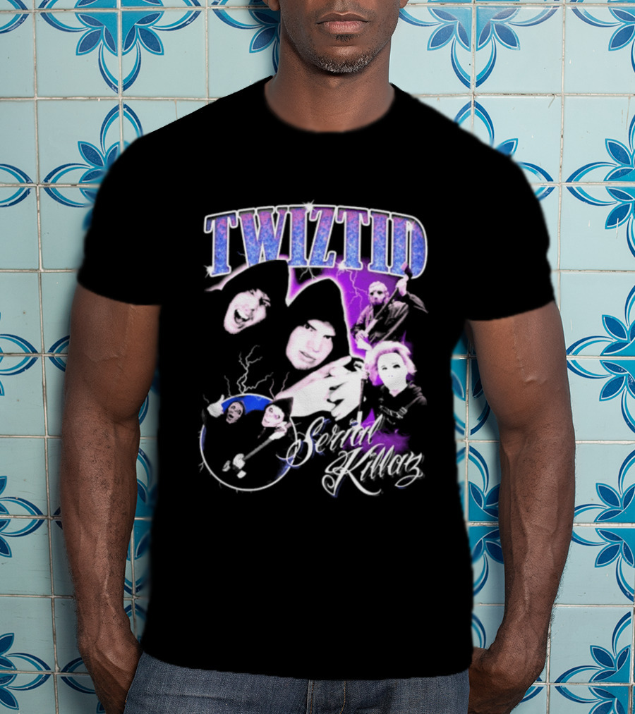 Twiztid Serial Killas 90s Rap Psychedelic Horror T-Shirt