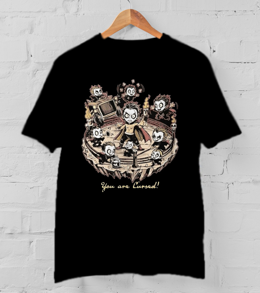 WWE Danhausen You Are Cursed With Minis And Torches T-Shirt