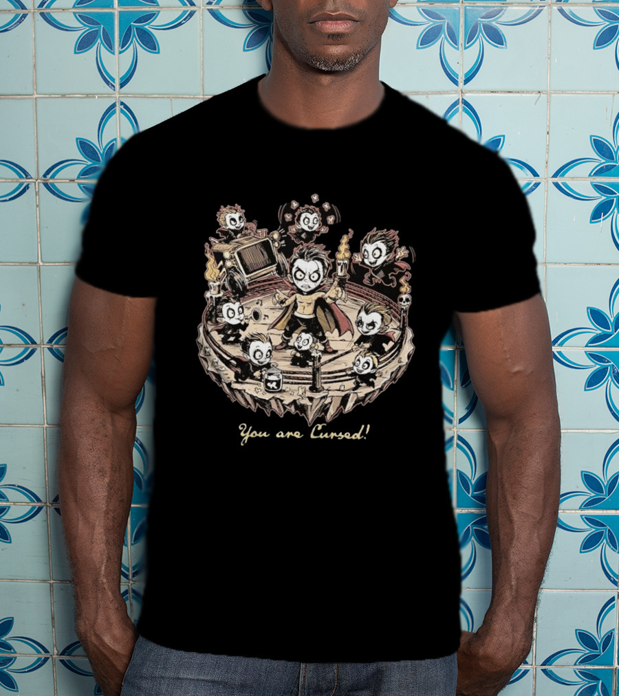 WWE Danhausen You Are Cursed With Minis And Torches T-Shirt