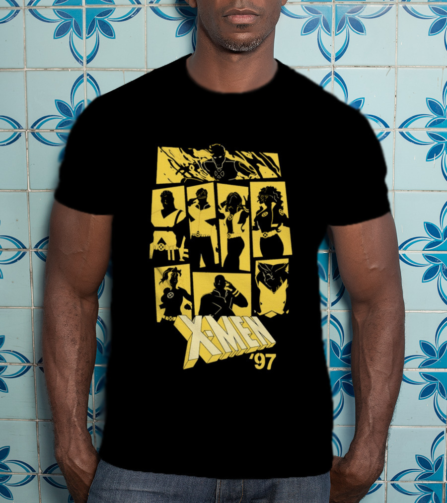 X Men '97 Classic Characters Collage T-Shirt