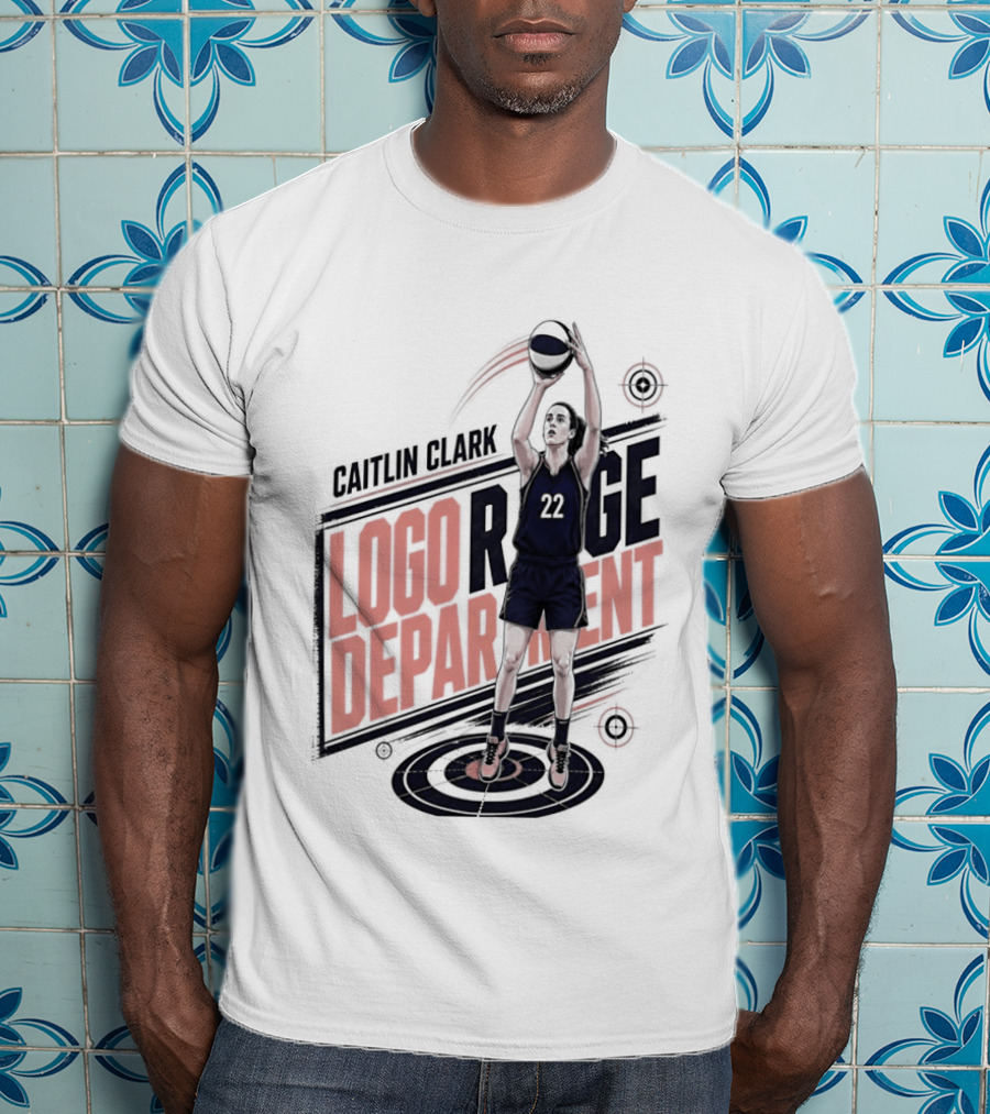 Caitlin Clark 22 Indiana Fever WNBA Logo Range Department T-Shirt