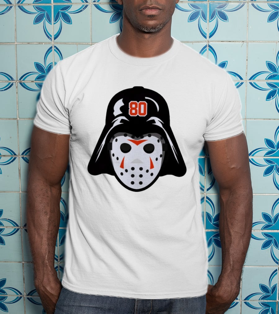 Dan Vladar Darth Vladar Mask 80 Philadelphia Flyers Hockey T-Shirt