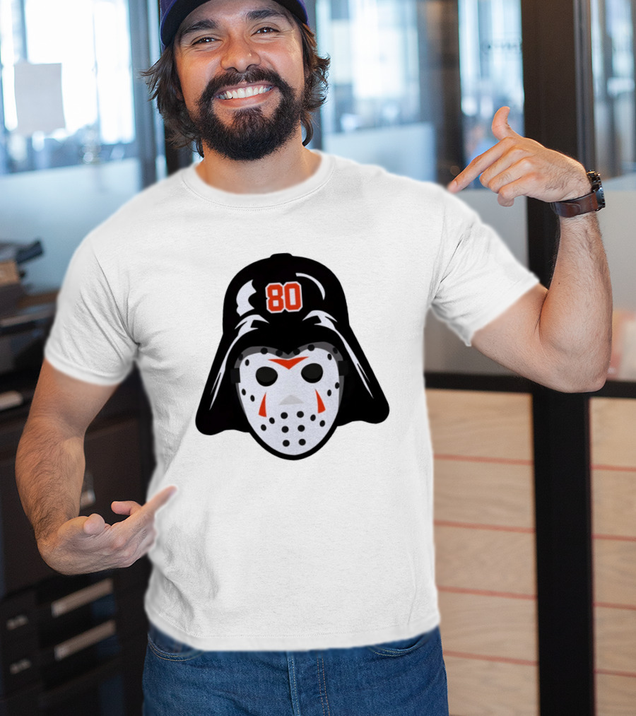 Dan Vladar Darth Vladar Mask 80 Philadelphia Flyers Hockey T-Shirt
