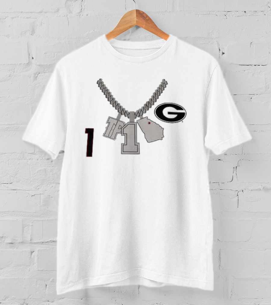 Georgia G TP 1 Necklace Map Design By Tre Phelps T-Shirt