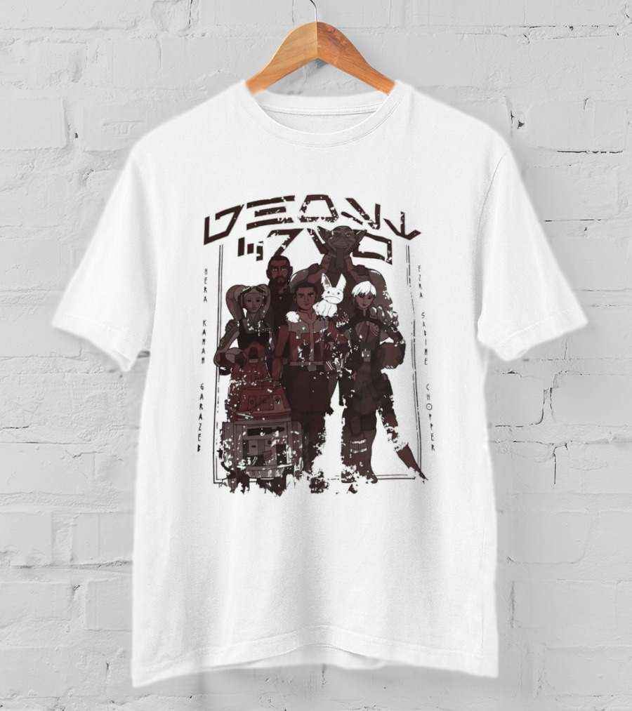 Heroes Villains Star Wars Rebels Ghost Crew Mural Visuals T-Shirt