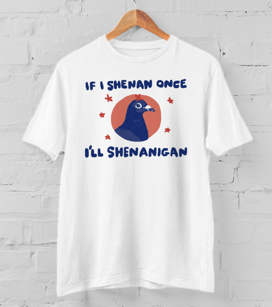 If I Shenan Once I'll Shenanigan Funny Pigeon Humor T-Shirt