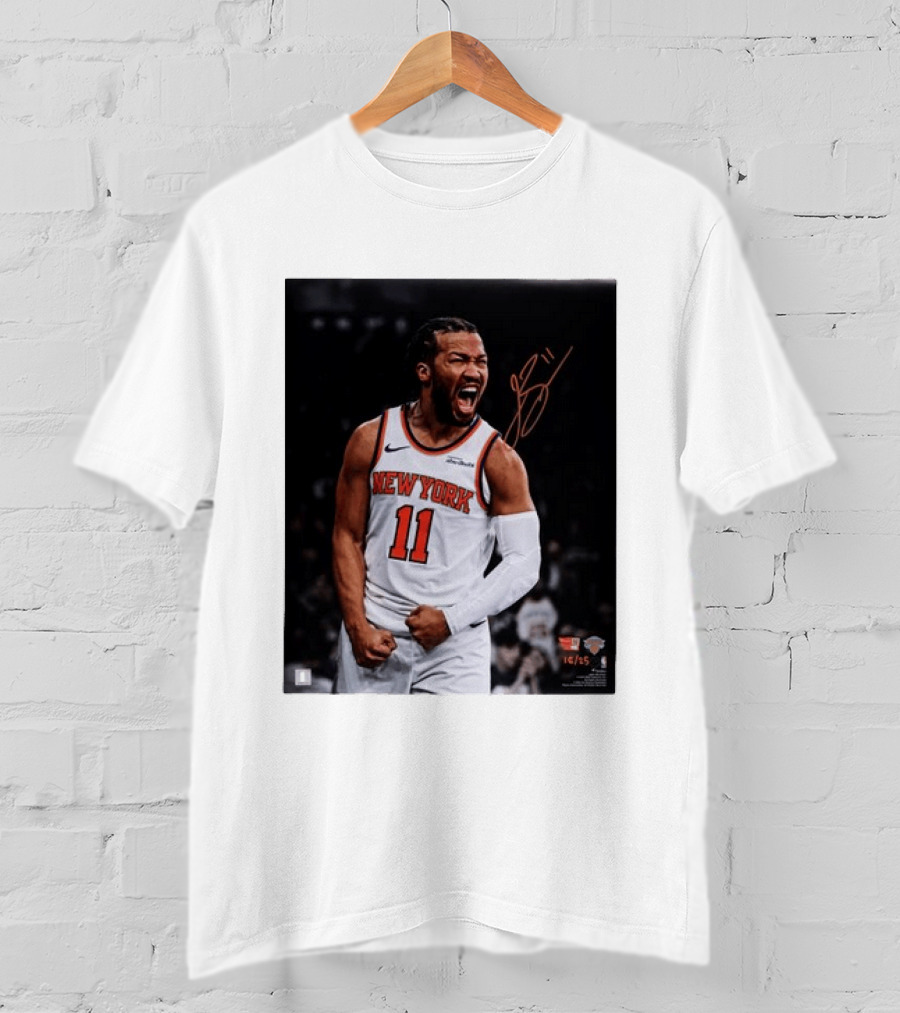 Jalen Brunson New York Knicks 11 Basketball Nike NBA Signature T-Shirt