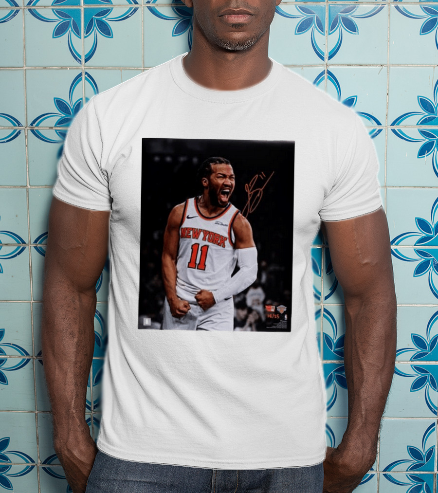 Jalen Brunson New York Knicks 11 Basketball Nike NBA Signature T-Shirt