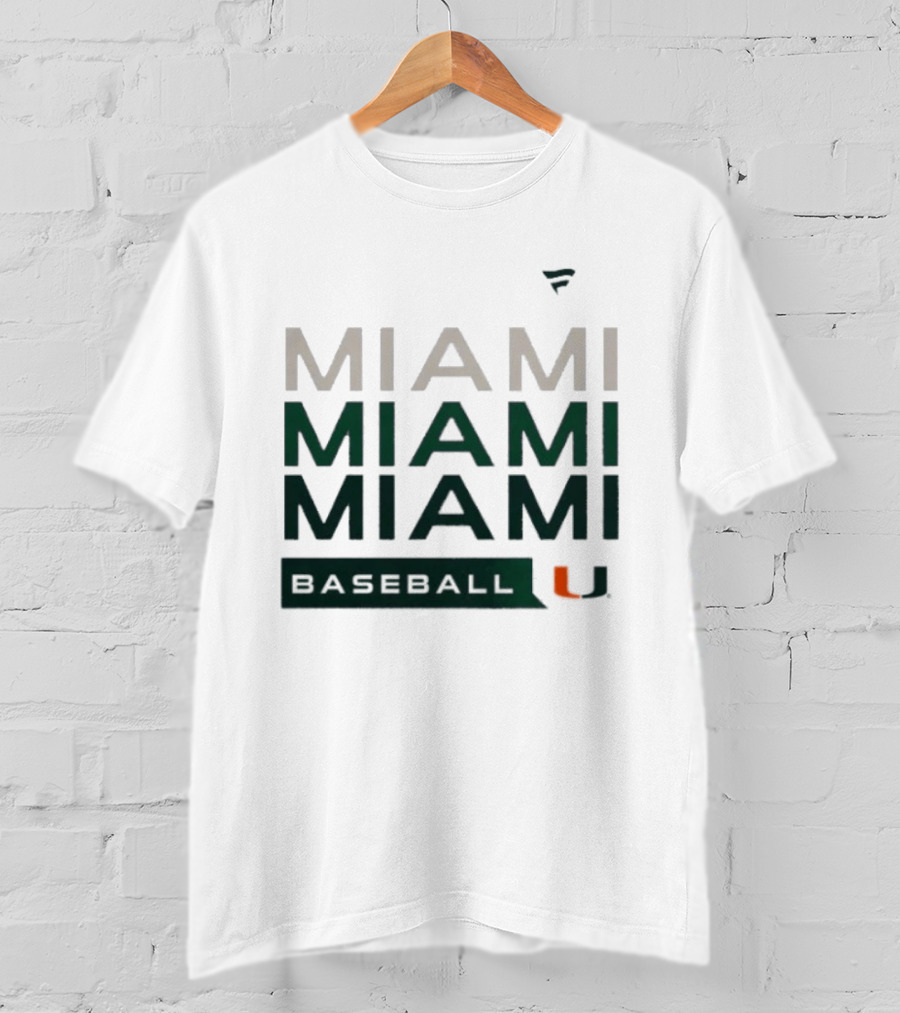 Miami Hurricanes Baseball Hype Tri Blend Miami U T-Shirt