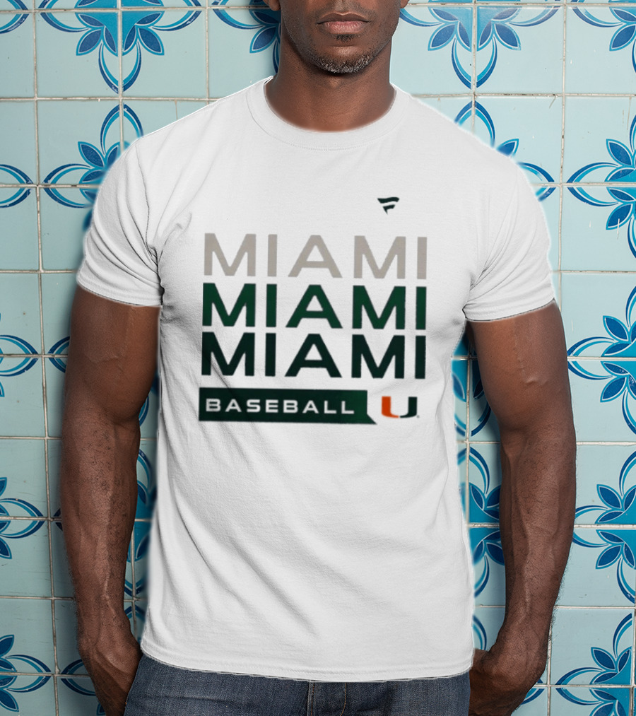 Miami Hurricanes Baseball Hype Tri Blend Miami U T-Shirt