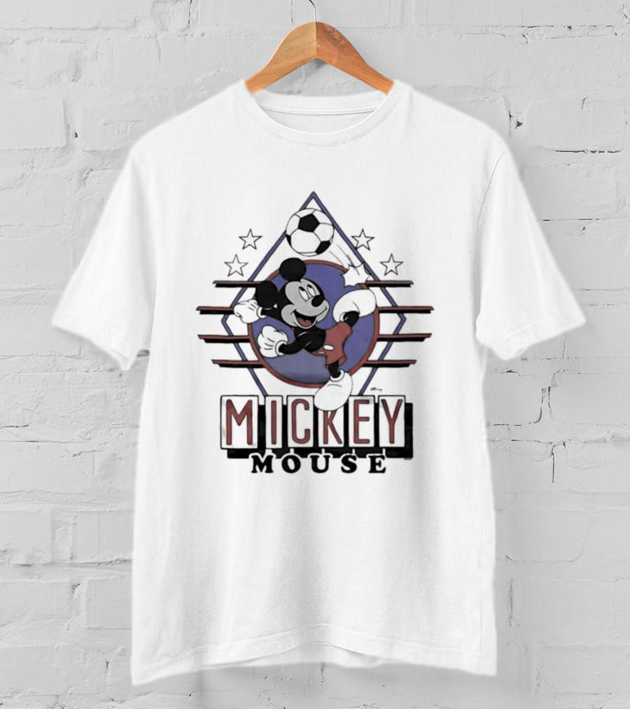 Mickey Mouse Soccer Stars USA Cartoon T-Shirt