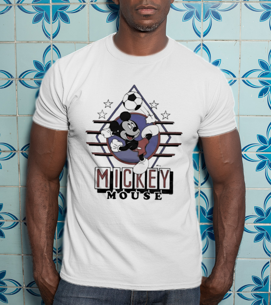 Mickey Mouse Soccer Stars USA Cartoon T-Shirt