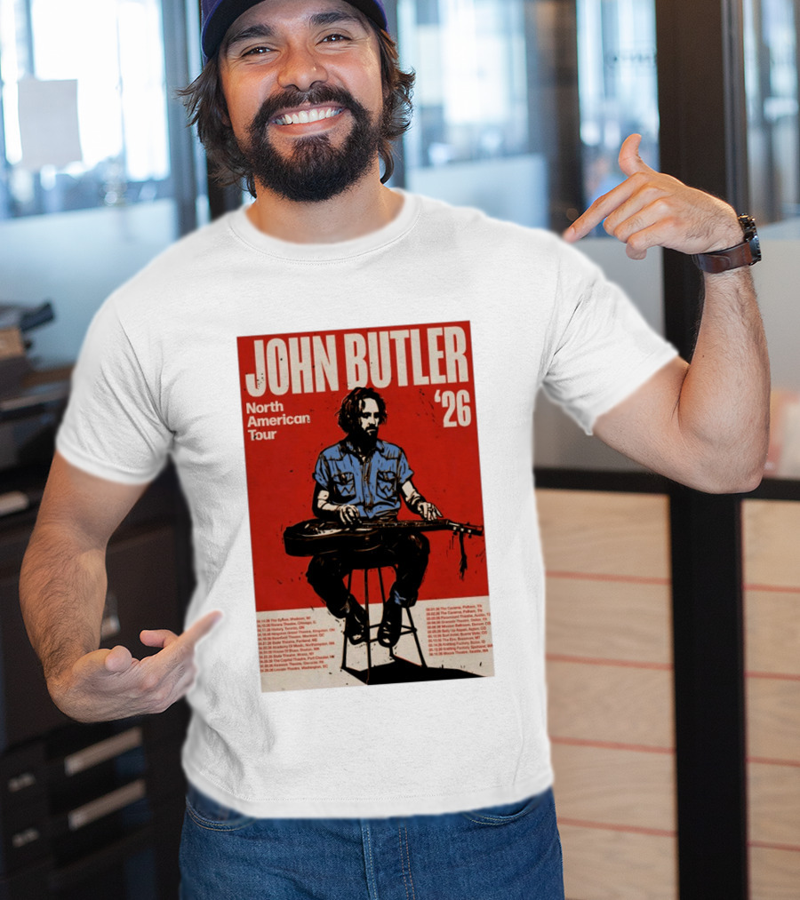 John Butler North American Tour 2026 Shows T-Shirt