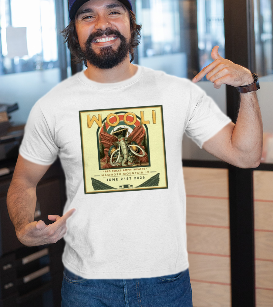 Wooli Red Rocks Amphitheatre Mammoth Mountain IV June 21st 2026 T-Shirt