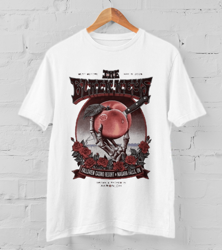 The Black Keys Niagara Falls 2026 May 8 Fallsview Casino Resort Ontario Event T-Shirt