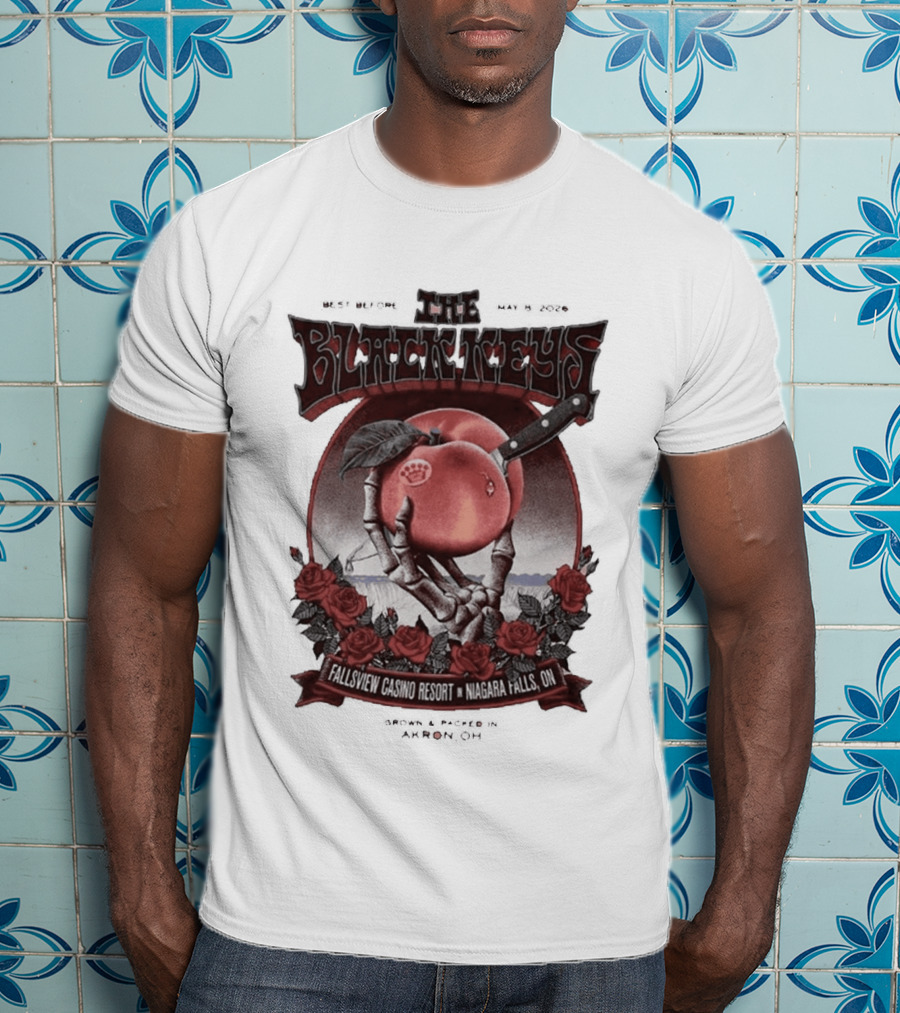 The Black Keys Niagara Falls 2026 May 8 Fallsview Casino Resort Ontario Event T-Shirt