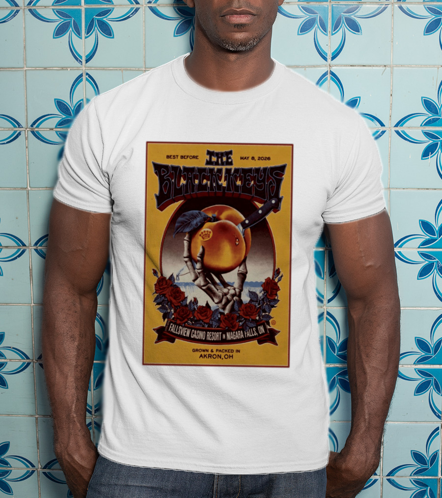 The Black Keys Fallsview Casino Resort Niagara Falls ON May 8 2026 Akron OH T-Shirt