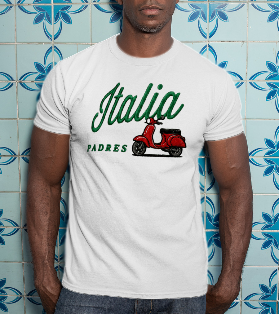 Italia Padres Red Scooter 2026 Italian Heritage Celebration Night Hat T-Shirt