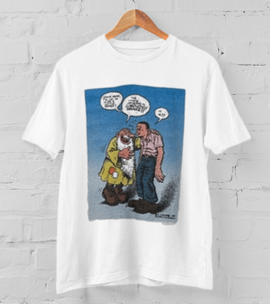 Barn Owl Seattle 1987 R. Crumb Mr Natural Comic Speech Bubbles T-Shirt