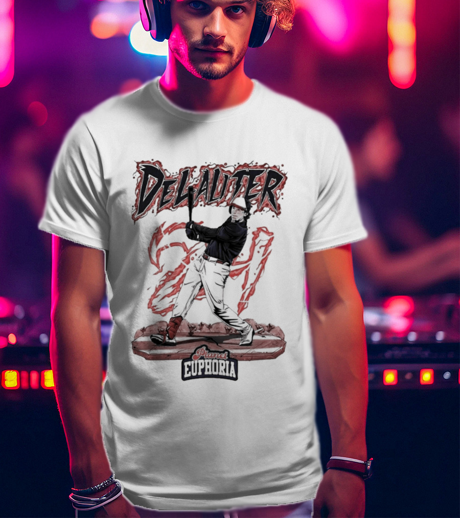 DeLauter Cosmic Euphoria Red Swing 21 T-Shirt