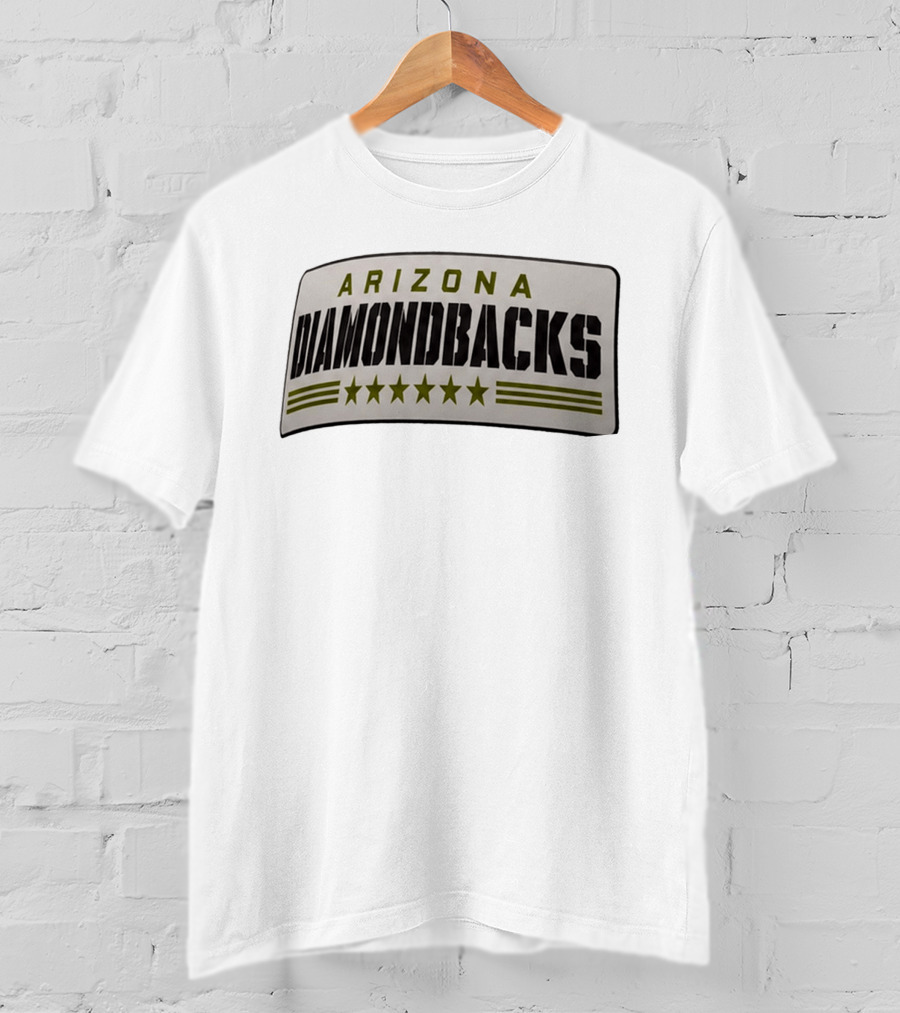 Arizona Diamondbacks Military Appreciation Stars 2026 Hat Giveaway T-Shirt