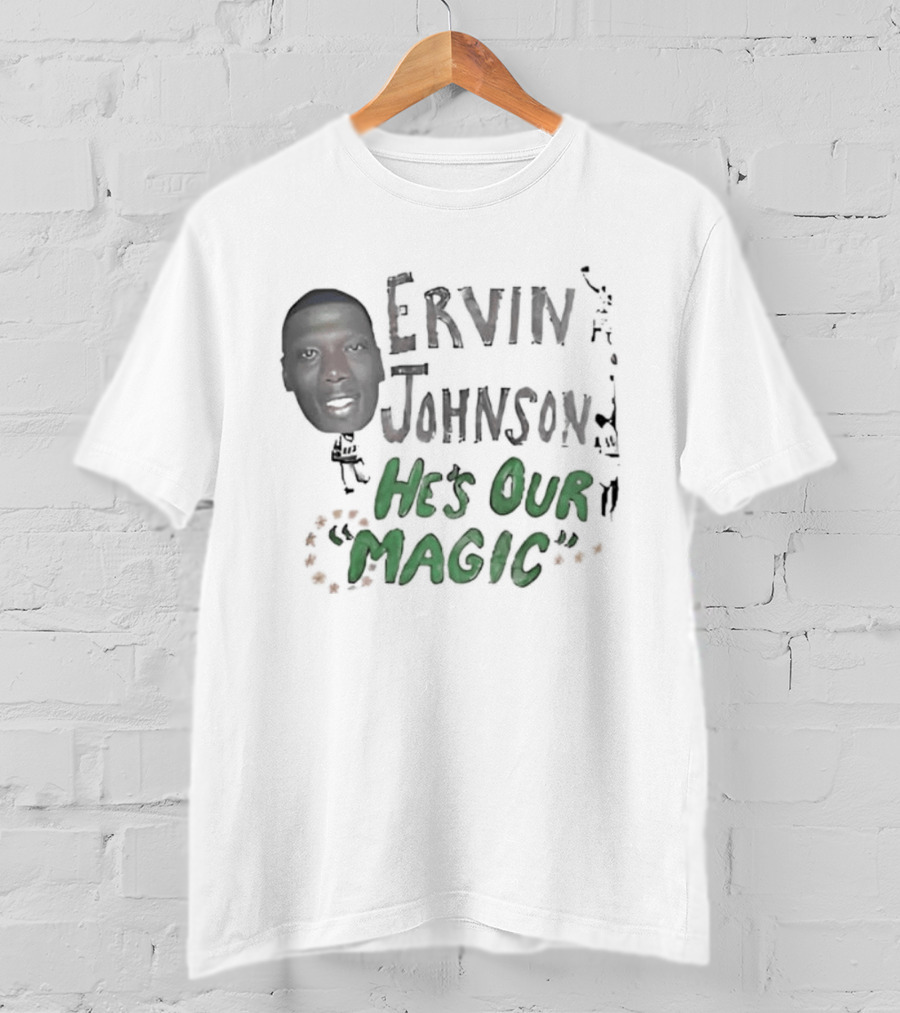 Ervin Johnson He's Our Magic With Basketball Player T-Shirt