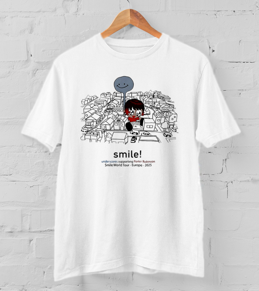 Smile World Tour 2025 Europe Supporting Porter Robinson T-Shirt