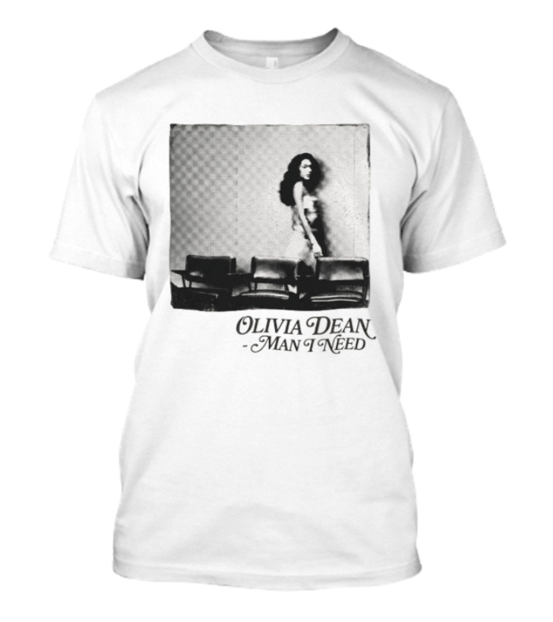 Man I Need Olivia Dean Iconic Black And White Image T-Shirt