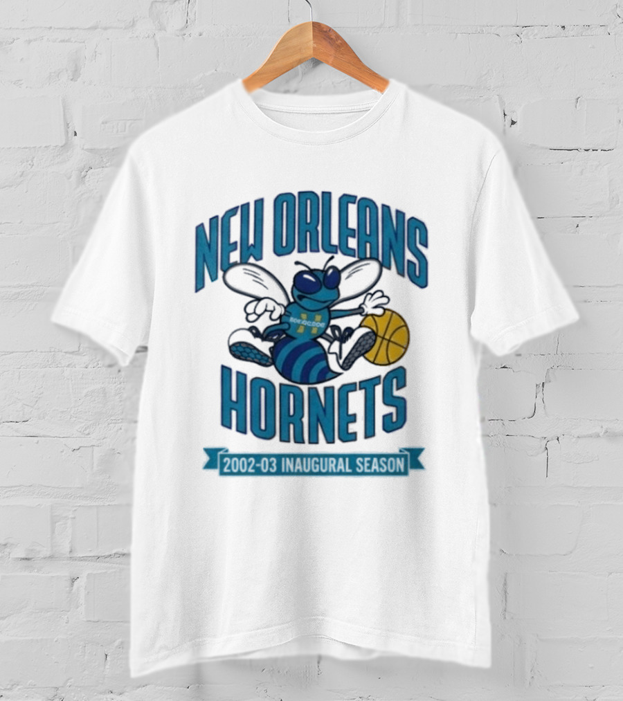 New Orleans Hornets Inaugural Season Basketball T-Shirt