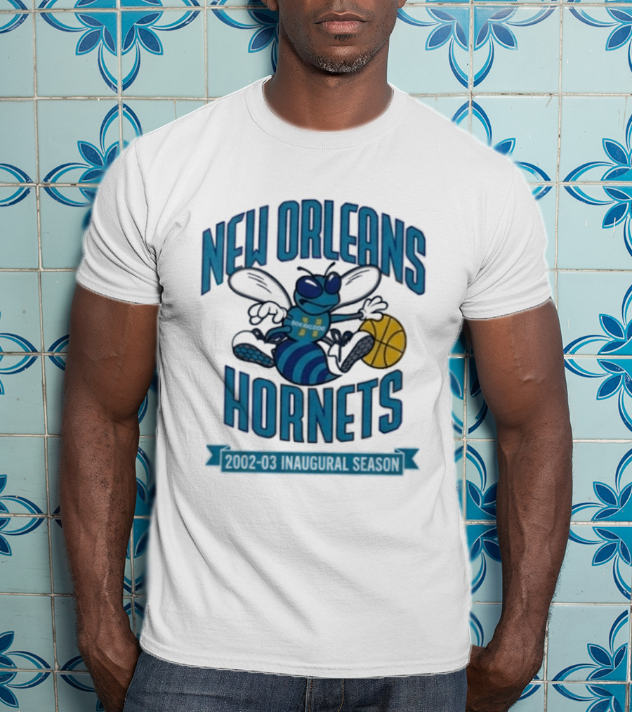 New Orleans Hornets Inaugural Season Basketball T-Shirt
