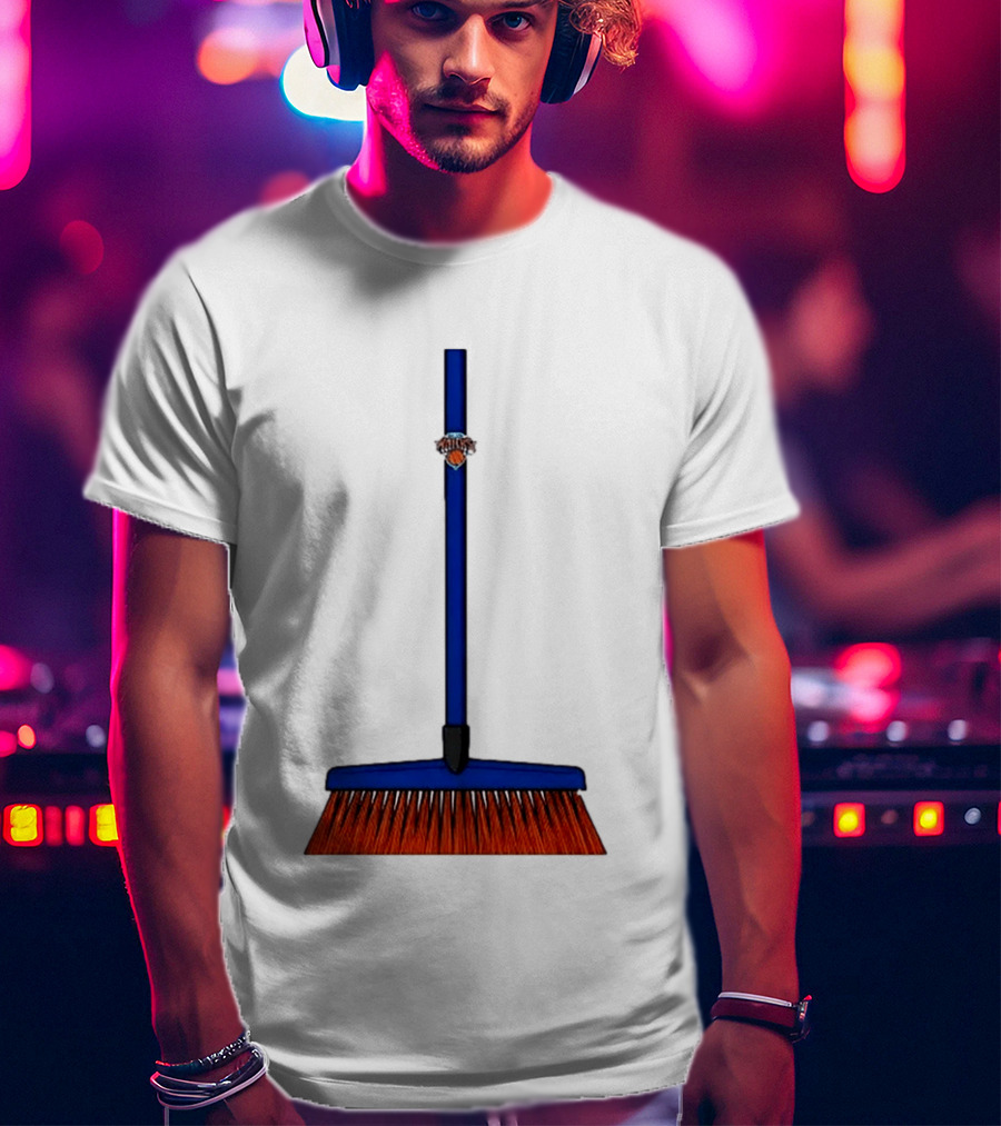 New York Knicks The Sweep 2026 Broom Basketball Fan Gear T-Shirt
