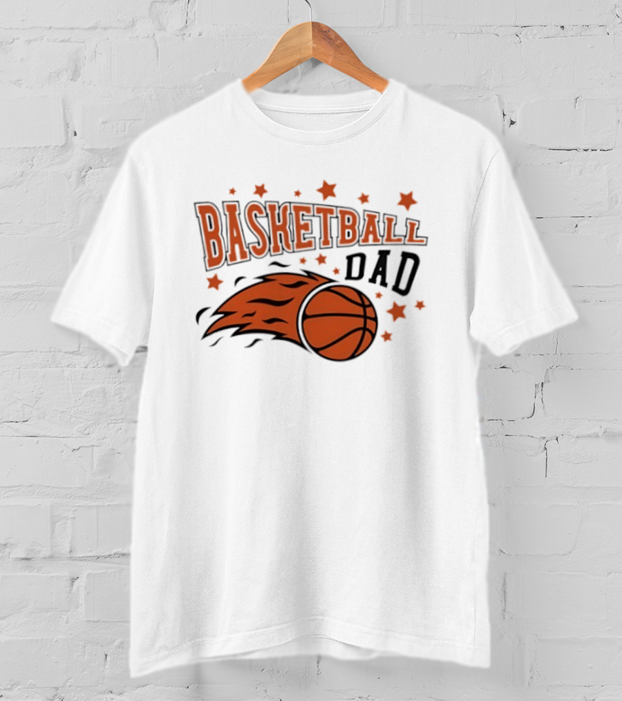 Basketball Dad Flame Stars 2026 T-Shirt