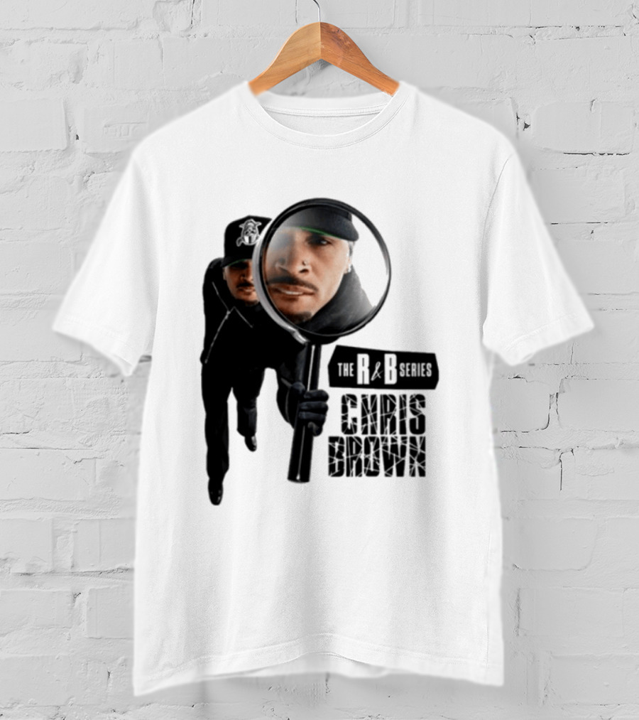 Chris Brown R&B Series Magnified Music Icon Magnifying Glass T-Shirt