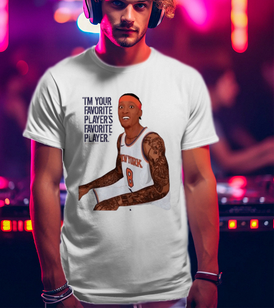 Michael Beasley I'm Your Favorite Player's Favorite Player New York Basketball 8 Tattoos T-Shirt
