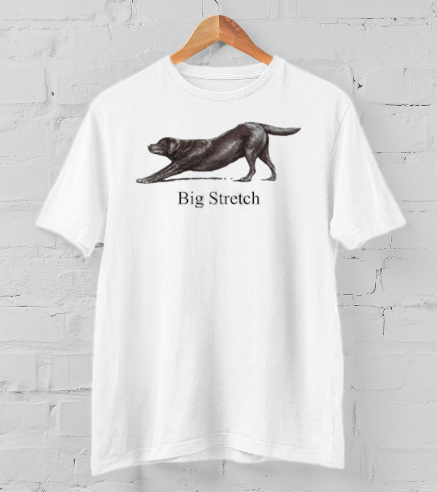 Big Stretch Labrador Retriever Stretching Pose T-Shirt