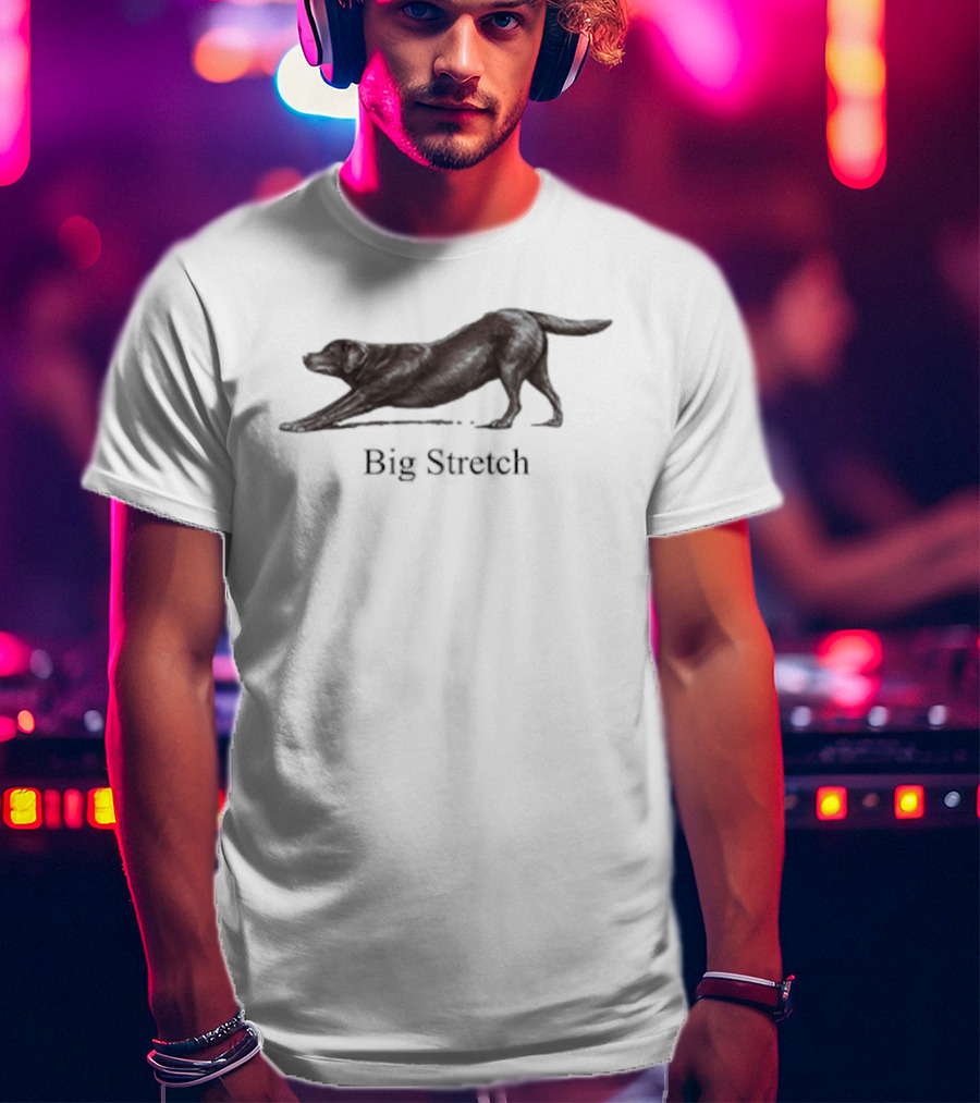Big Stretch Labrador Retriever Stretching Pose T-Shirt