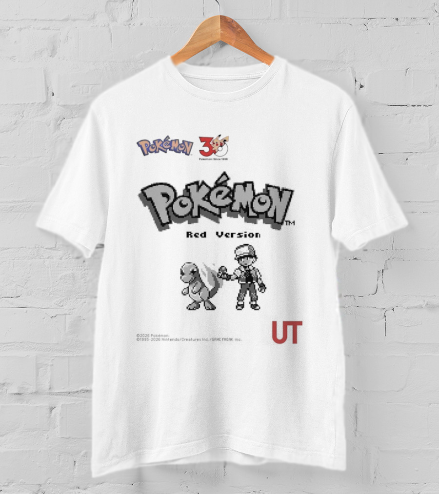 Pokemon Red Version 25th Anniversary Characters UT T-Shirt