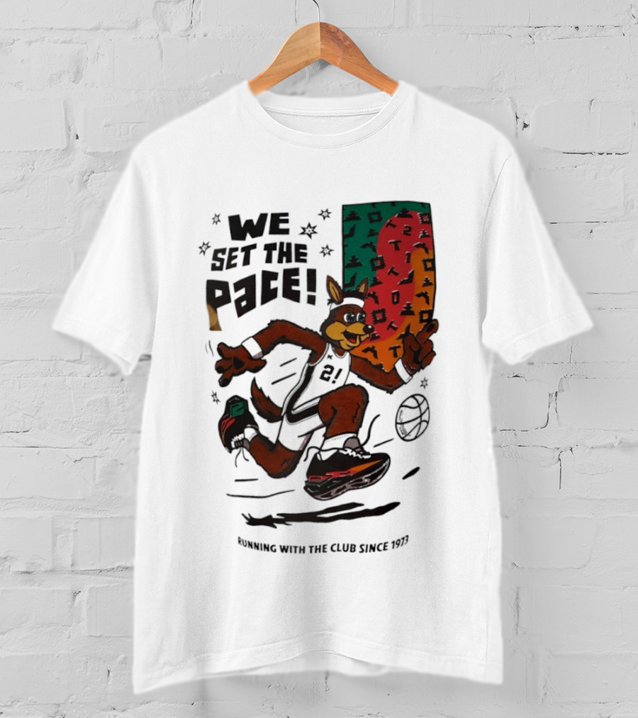 San Antonio Spurs We Set The Pace Running With The Club Since 1973 T-Shirt