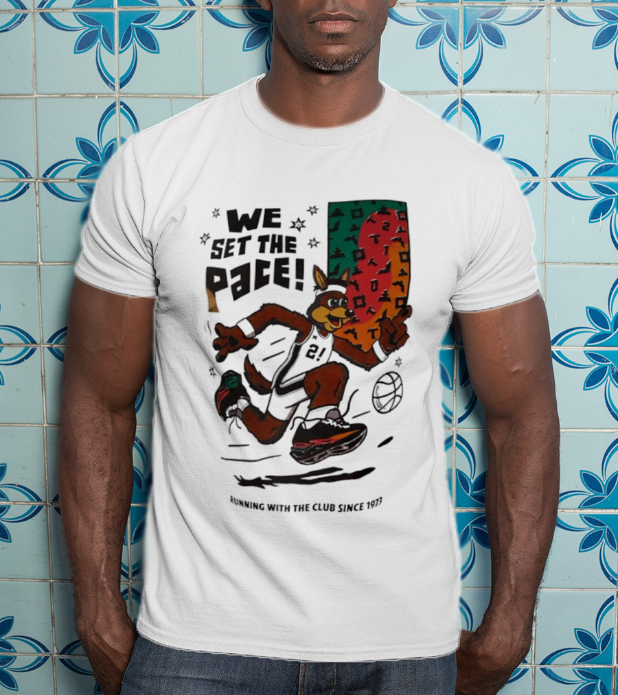 San Antonio Spurs We Set The Pace Running With The Club Since 1973 T-Shirt