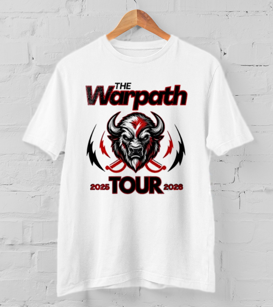 The Warpath Tour 2025 2026 Bison T-Shirt