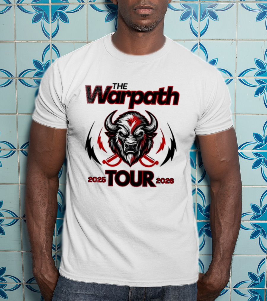 The Warpath Tour 2025 2026 Bison T-Shirt