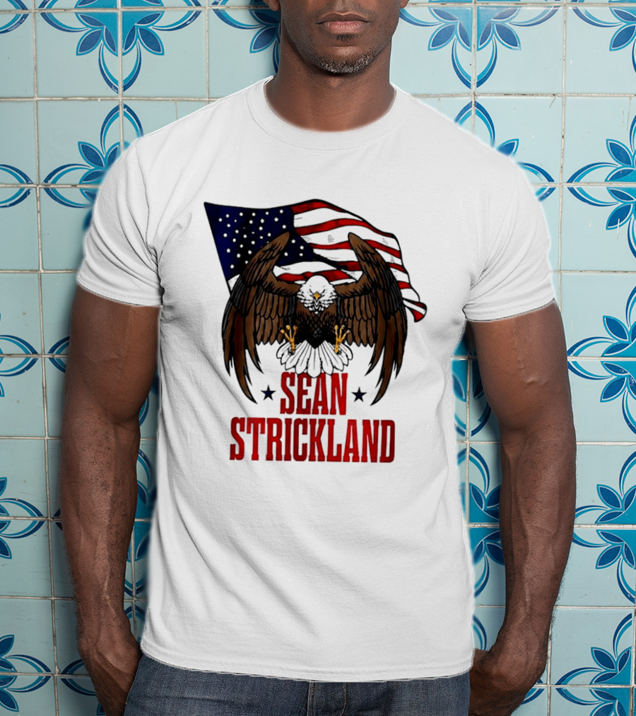 American Flag Eagle Sean Strickland UFC The Great American Hope T-Shirt