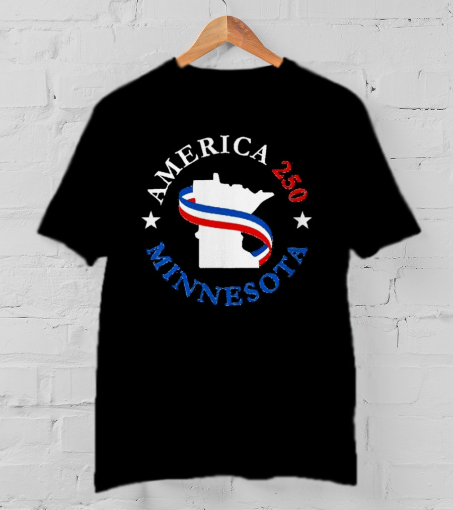 America 250 Minnesota State Celebration Patriot Stars T-Shirt