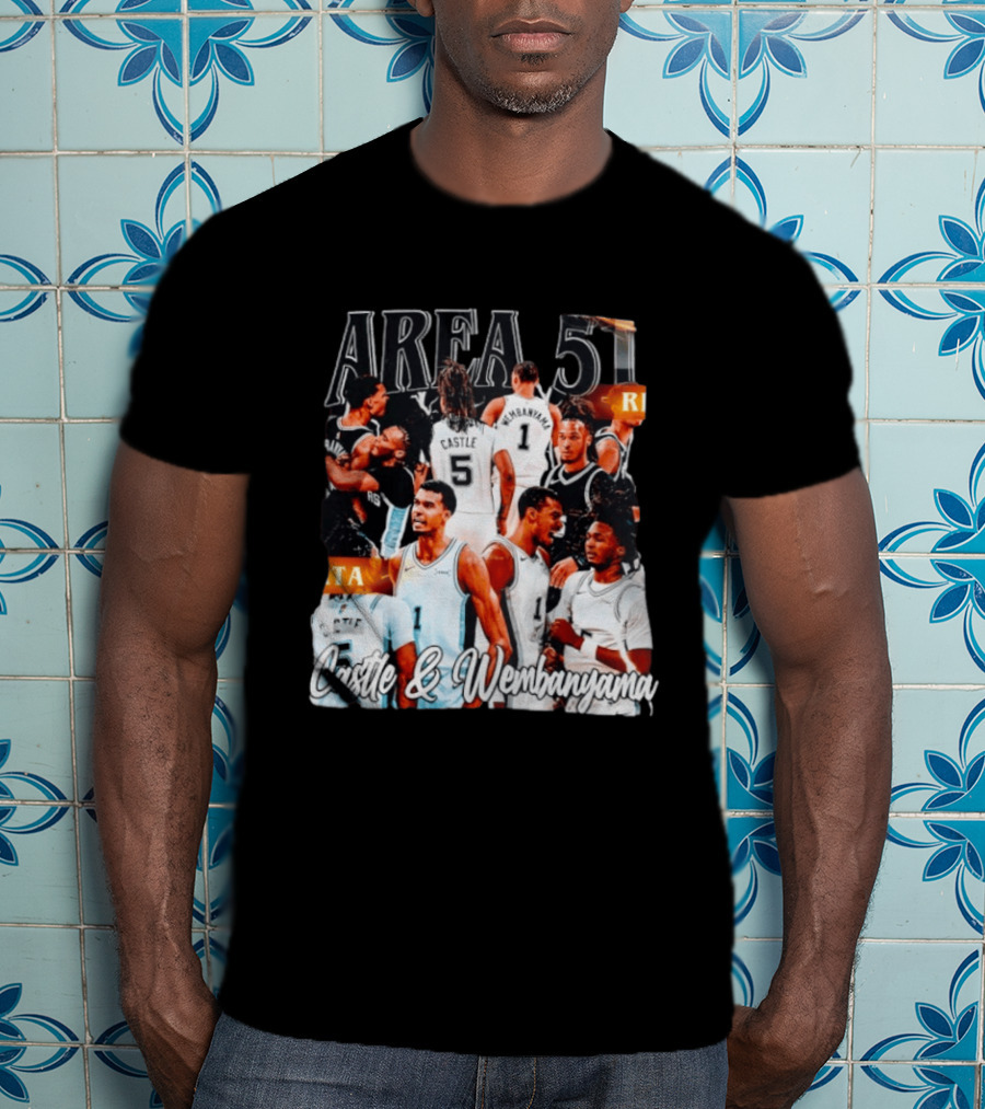 Area 51 Stephon Castle Victor Wembanyama San Antonio Spurs Basketball T-Shirt