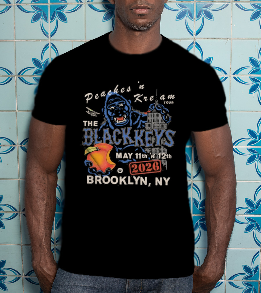 The Black Keys Peaches N Keem Tour Brooklyn May 11 12 2026 NYC T-Shirt