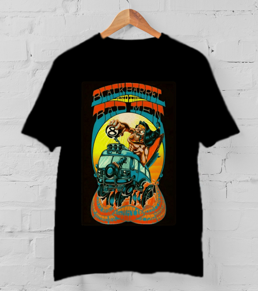 Black Barrel And The Bad Men Hope AK 5 16 2026 Psychedelic Van Race T-Shirt