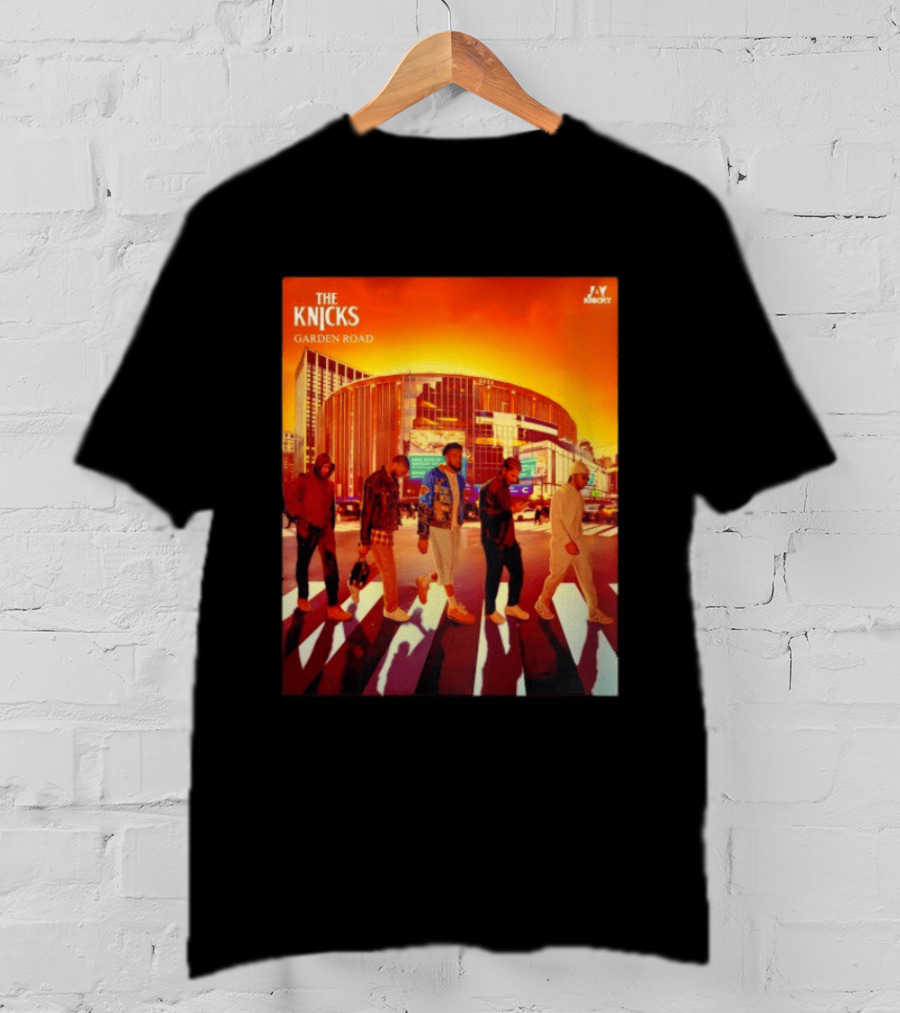 The Knicks Garden Road New York Knicks Madison Square Garden Abbey Road T-Shirt