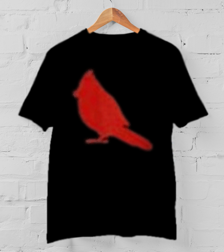 The Slumerican Cardinal Red Bird Stylized T-Shirt