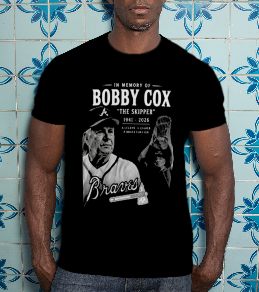 In Memory Of Bobby Cox The Skipper 1941 2026 Braves Legend Baseball Manager T-Shirt