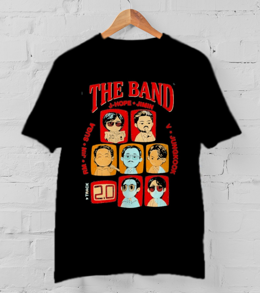 The Band RM Jin Suga J Hope Jimin V Jungkook 20 Arirang BTS World Tour 2.0 T-Shirt
